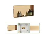 The Living Store Piatto Doccia Golden Brushed 62X32X9 Cm Acciaio Inossidabile