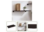 The Living Store Mensola A Muro Marrone Scuro 60X30X2 Cm In Legno Massiccio Trattato Con Rovere