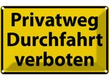 Vianmo Insegna Di Latta 20X30 Cm Privatweg Durchfahrt Verboten