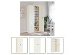 The Living Store Armadio Per Archiviazione Bianco 90X40X200 Cm In Acciaio