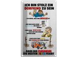 Vianmo Insegna Di Latta 30X20 Cm Stolz Dorfkind Zu Sein