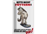 Vianmo Insegna Di Latta 18X12 Cm Bitte Nicht FüTtern Pferd DiäT