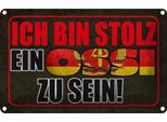 Vianmo Insegna Di Latta 20X30 Cm Ich Bin Stolz Ein Ossi Zu Sein