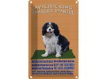 Vianmo Insegna Di Latta 18X12 Cm Cavalier King Charles Spaniel