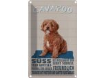 Vianmo Insegna Di Latta 30X20 Cm Cavapoo Hund SüSs Freundlich