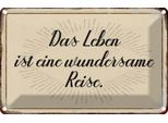 Vianmo Insegna Di Latta 20X30 Cm Das Leben Ist Wundersame Reise