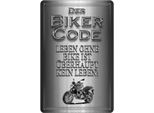 Vianmo Insegna Di Latta 18X12 Cm Motorrad Biker Code Leben Ohne Kein Leben