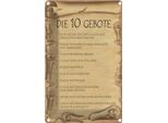 Vianmo Insegna Di Latta 30X20 Cm Die 10 Gebote Gottes Bin Herr