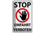 Vianmo Insegna Di Latta 30X20 Cm Stop Einfahrt Verboten