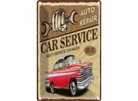 Vianmo Insegna Di Latta 20X30 Cm Car Service Auto Repair 1972