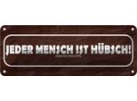 Vianmo Insegna Di Latta 10X27 Cm Jeder Mensch Ist HüBsch AußEr