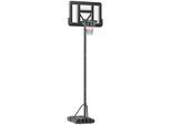SPORTNOW 2-in-1 Basketballständer Höhenverstellbarer Basketballkorb mit Ständer