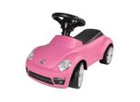VW Beetle Rutschfahrzeug pink mit Hupe, VW lizenziertes Kinderfahrzeug ab 1 Jahr