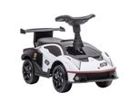 Rutschauto, Rutschfahrzeug mit Stauraum, Kinderfahrzeug, Weiß