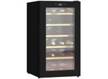 Weinkühlschrank 65 L Getränkekühlschrank für 24 Flaschen, 5-20°C, Schwarz