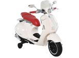 Elektrofahrzeug, Kinderfahrzeug, Kindermotorrad, Elektro-Motorrad mit MP3-Musik Beleuchtung, 3-6 Jahre, PP, Weiß, 108 x 49 x 75 cm