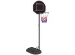 SPORTNOW Basketballständer 221-282cm Höhenverstellbar Basketballkorb mit Ständer