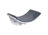 Katzenliege Katzen Wandliege Katzenbett Katzenregal Wandmontage Plüschauflage MDF Weiß+Grau 41 x 28 x 21 cm