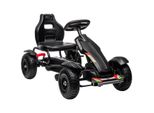 HOMCOM GoKart, Tretfahrzeug mit Bremse, Kinderfahrzeug mit verstellbarem Sitz
