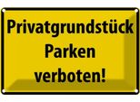 Vianmo Insegna Di Latta 20X30 Cm PrivatgrundstüCk Parkverbot