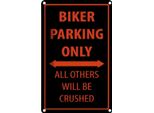 Vianmo Insegna Di Latta 30X20 Cm Fahrrad Biker Parking Only