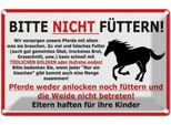 Vianmo Insegna Di Latta 20X30 Cm Pferd Bitte Nicht FüTtern