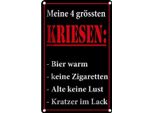 Vianmo Insegna Di Latta 18X12 Cm Meine 4 GröSsten Kriesen