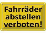Vianmo Insegna Di Latta 20X30 Cm FahrräDer Abstellen Verboten
