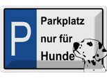 Vianmo Insegna Di Latta 20X30 Cm Parkplatz Nur FüR Hunde