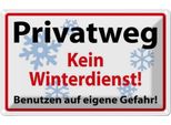 Vianmo Insegna Di Latta 20X30 Cm Privatweg Kein Winterdienst