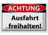 Vianmo Insegna Di Latta 20X30 Cm Achtung Ausfahrt Freihalten
