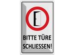 Vianmo Insegna Di Latta 30X20 Cm Bitte TüRe SchließEn
