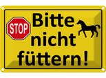 Vianmo Insegna Di Latta 12X18 Cm Stop Bitte Nicht FüTtern Pferd