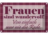 Vianmo Insegna Di Latta 20X30 Cm Frauen Sind Wundervoll