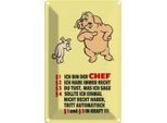 Vianmo Insegna Di Latta 18X12 Cm Ich Bin Der Chef Schweine