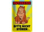 Vianmo Insegna Di Latta 30X20 Cm Nutzkatze Bitte Nicht StöRen