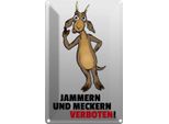Vianmo Insegna Di Latta 30X20 Cm Jammern Und Meckern Verboten