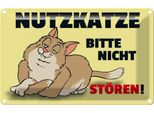 Vianmo Insegna Di Latta 20X30 Cm Nutzkatze Bitte Nicht StöRen