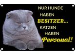 Vianmo Insegna Di Latta 20X30 Cm Hund Hat Besitzer Katze Personal