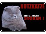 Vianmo Insegna Di Latta 20X30 Cm Nutzkatze Bitte Nicht StöRen Schwarz