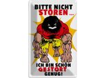 Vianmo Insegna Di Latta 30X20 Cm Nicht StöRen Bin GestöRt Genug