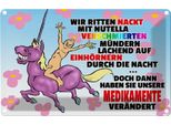 Vianmo Insegna Di Latta 20X30 Cm Doch Dann Medikamente GeäNdert