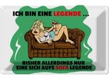 Vianmo Insegna Di Latta 20X30 Cm Bin Eine Legende Auf Sofa Legende