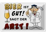 Vianmo Insegna Di Latta 20X30 Cm Alkohol Bier Ist Gut Sagt Der Arzt