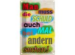 Vianmo Insegna Di Latta 18X12 Cm Schuld Auch Bei Anderen Suchen
