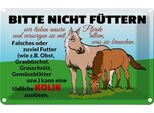 Vianmo Insegna Di Latta 20X30 Cm Bitte Nicht FüTtern Pferd Kolik