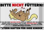 Vianmo Insegna Di Latta 20X30 Cm Pferd Bitte Nicht FüTtern Eltern Haften