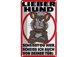 Vianmo Insegna Di Latta 30X20 Cm Lieber Hund ScheißT Du Hier