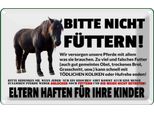 Vianmo Insegna Di Latta 12X18 Cm Pferd Bitte Nicht FüTtern Eltern Haften