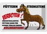 Vianmo Insegna Di Latta 20X30 Cm FüTtern Strengstens Verboten